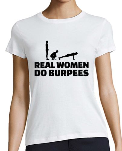 Camiseta Mujer Manga Corta mujeres reales hacen burpees laTostadora - latostadora.com - Modalova