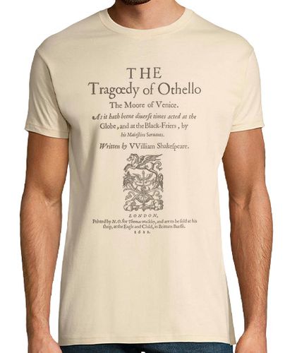 Camiseta Hombre Manga Corta Shakespeare, Othello 1622 laTostadora - latostadora.com - Modalova