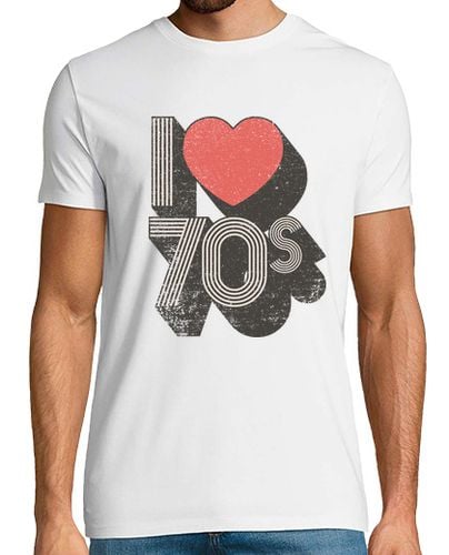 Camiseta Hombre Manga Corta i amor 70s laTostadora - latostadora.com - Modalova