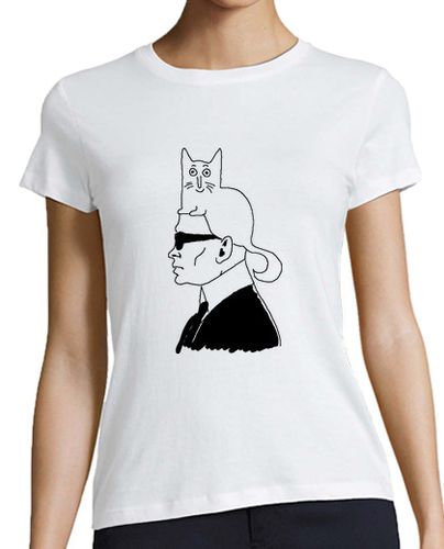 Camiseta mujer Karl Cat - latostadora.com - Modalova