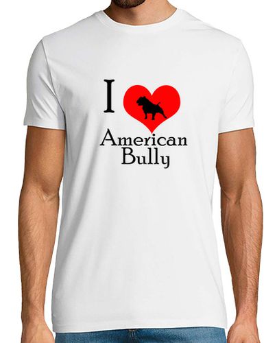 Camiseta Hombre Manga Corta I love american bully laTostadora - latostadora.com - Modalova