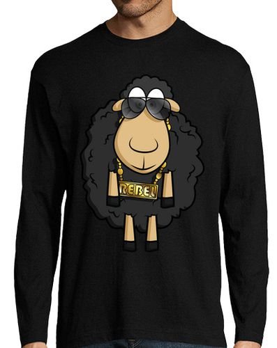 Camiseta Rebel Sheep - Manga Larga Hombre - latostadora.com - Modalova
