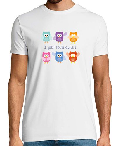 Camiseta Hombre Manga Corta me encanta búhos! laTostadora - latostadora.com - Modalova