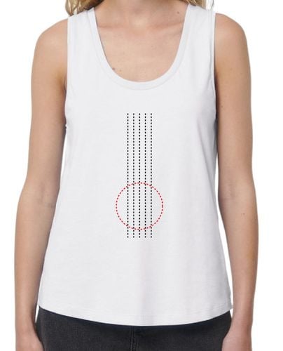 Camiseta Mujer Tirantes Loose Fit Guitarra minimalista laTostadora - latostadora.com - Modalova