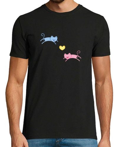 Camiseta Hombre Manga Corta gatos felices laTostadora - latostadora.com - Modalova