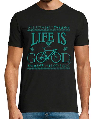 Camiseta Hombre Manga Corta LA VIDA ES BUENA CON MI BICICLETA laTostadora - latostadora.com - Modalova