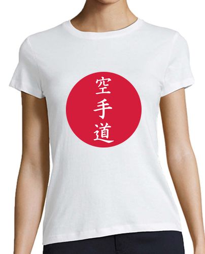 Camiseta Mujer Manga Corta signos de karate chino laTostadora - latostadora.com - Modalova