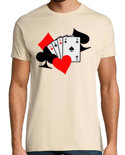 Camiseta Hombre Manga Corta signos de póquer tarjetas laTostadora - latostadora.com - Modalova