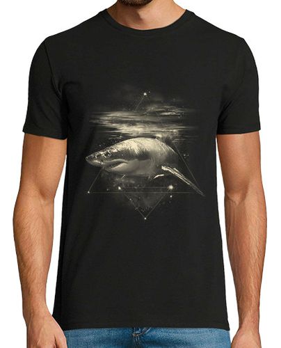 Camiseta Hombre Manga Corta tiburón en el espacio laTostadora - latostadora.com - Modalova