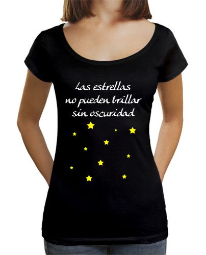 Camiseta mujer Las estrellas no pueden brillar - latostadora.com - Modalova