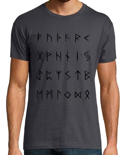 Camiseta Hombre Manga Corta Norse Runes - Black Edition laTostadora - latostadora.com - Modalova