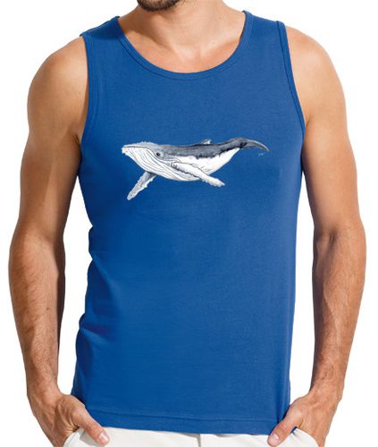Camiseta Camiseta Bebe ballena yubarta - Hombre, sin mangas, azul royal - latostadora.com - Modalova