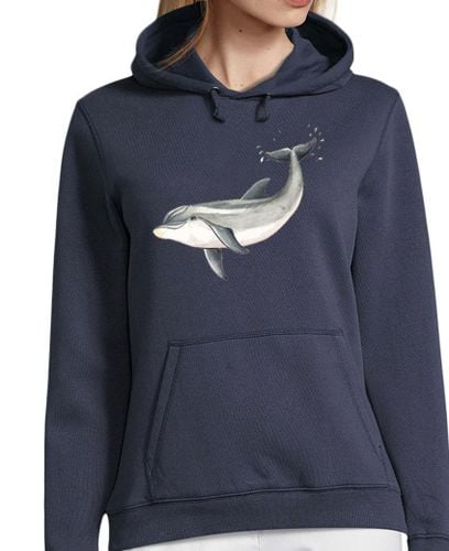 Sudadera Con Capucha Para Mujer Delfin - Mujer, jersey con capucha, azul marino laTostadora - latostadora.com - Modalova