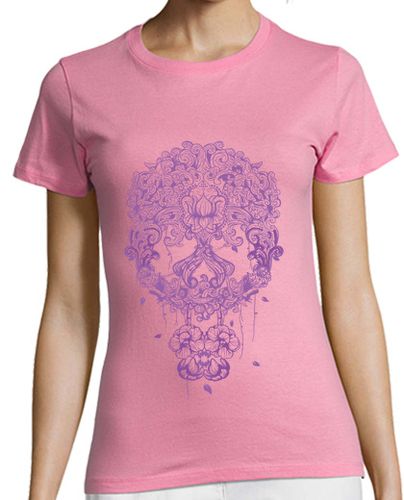 Camiseta mujer Calavera mexicana en color lila - latostadora.com - Modalova