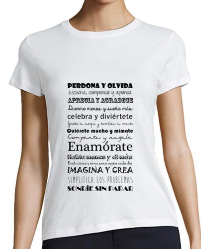 Camiseta Mujer Manga Corta Sé feliz laTostadora - latostadora.com - Modalova