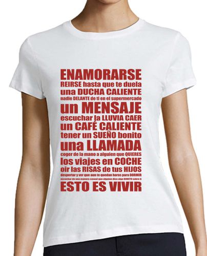 Camiseta Mujer Manga Corta Esto es Vivir 20 laTostadora - latostadora.com - Modalova