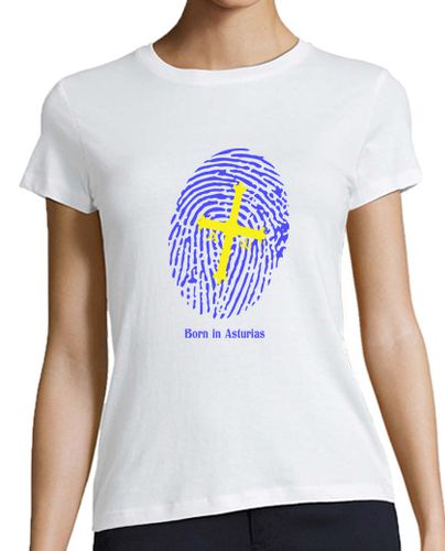 Camiseta mujer Born in Asturias - latostadora.com - Modalova