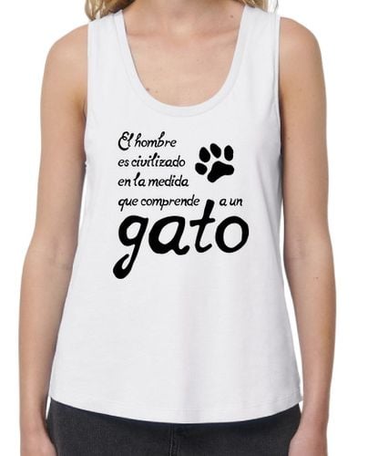 Camiseta Mujer Tirantes Loose Fit Comprender a un gato laTostadora - latostadora.com - Modalova