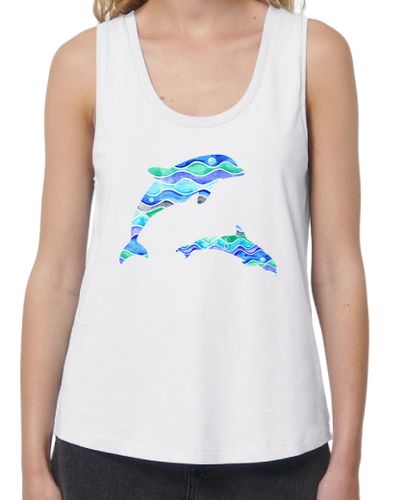 Camiseta mujer Delfines (transparente) - latostadora.com - Modalova