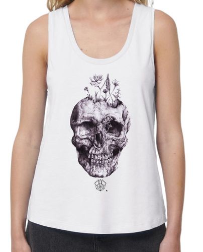 Camiseta mujer Calavera floreada con naturaleza laTostadora - latostadora.com - Modalova