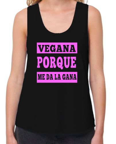 Camiseta Mujer Tirantes Loose Fit Vegana porque me da la gana laTostadora - latostadora.com - Modalova