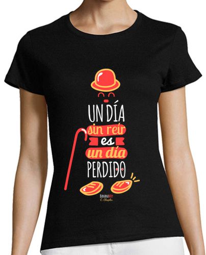 Camiseta mujer Un día sin reír - latostadora.com - Modalova