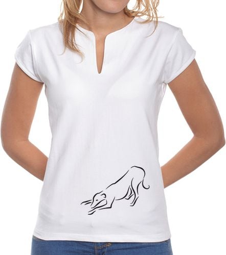 Camiseta Mujer Cuello Mao galgo juega, camiseta mujrr laTostadora - latostadora.com - Modalova