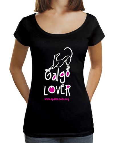 Camiseta mujer GALGO LOVER FUCSIA BLANCO - latostadora.com - Modalova