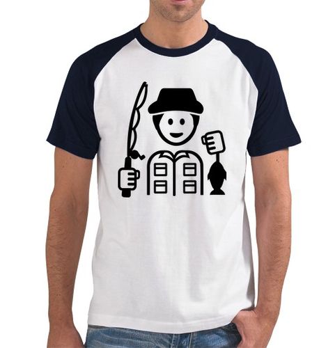 Camiseta Hombre Estilo Béisbol caña de pescar pescador laTostadora - latostadora.com - Modalova
