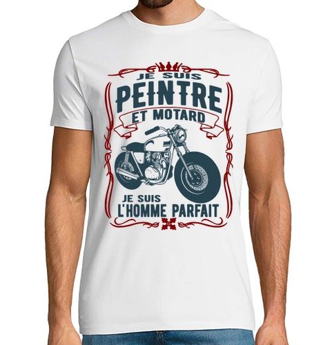Camiseta Hombre Manga Corta pintor y perfecto motorista laTostadora - latostadora.com - Modalova