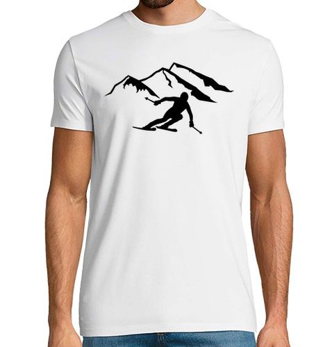 Camiseta Hombre Manga Corta montañas de esquí alpino laTostadora - latostadora.com - Modalova