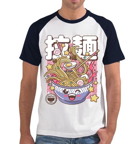 Camiseta Hombre Estilo Béisbol Tazón de ramen retro kawaii laTostadora - latostadora.com - Modalova