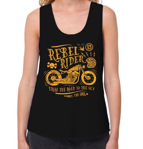 Camiseta Mujer Tirantes Loose Fit Rebel Rider. From the road to the sky laTostadora - latostadora.com - Modalova
