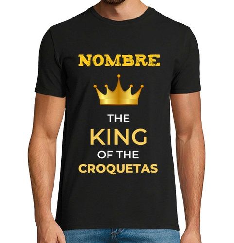 Camiseta Hombre Manga Corta The king of the croquetas personalizabl regalos personalizados pareja laTostadora - latostadora.com - Modalova