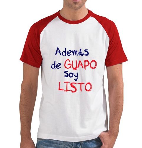 Camiseta Hombre Estilo Béisbol Además de guapo soy listo laTostadora - latostadora.com - Modalova