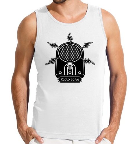 Camiseta Hombre Sin Mangas radio ga ga - reina laTostadora - latostadora.com - Modalova