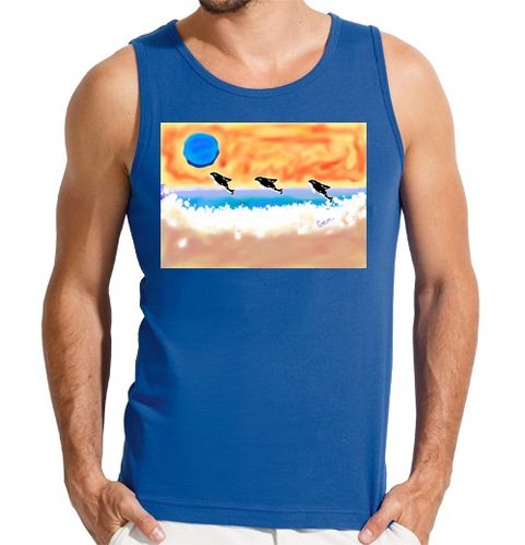 Camiseta Hombre Sin Mangas orcas y luna laTostadora - latostadora.com - Modalova