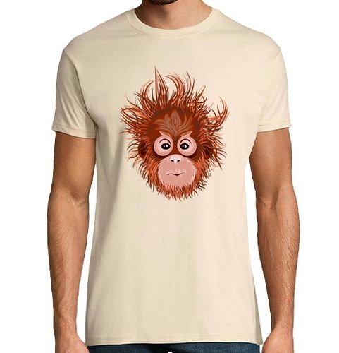 Camiseta Hombre Manga Corta ORANGUTÁN 001 Camiseta básica beige laTostadora - latostadora.com - Modalova