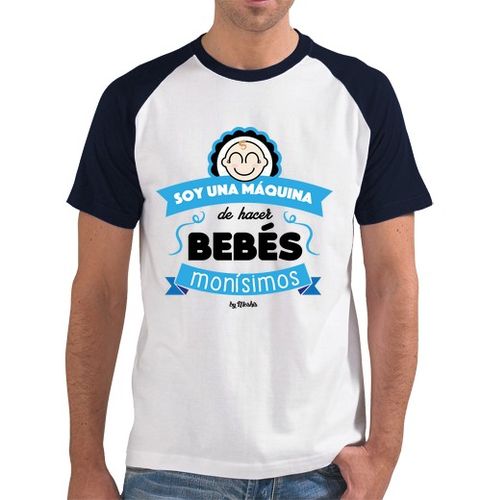 Camiseta Hombre Estilo Béisbol Soy una máquina de hacer bebés monísimos laTostadora - latostadora.com - Modalova