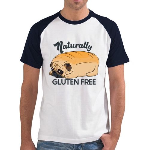 Camiseta Hombre Estilo Béisbol pan de pug lindo sin gluten laTostadora - latostadora.com - Modalova