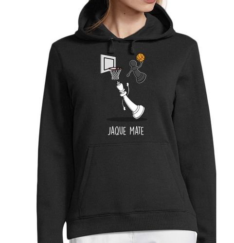 Sudadera Con Capucha Para Mujer Jaque Mate Black laTostadora - latostadora.com - Modalova