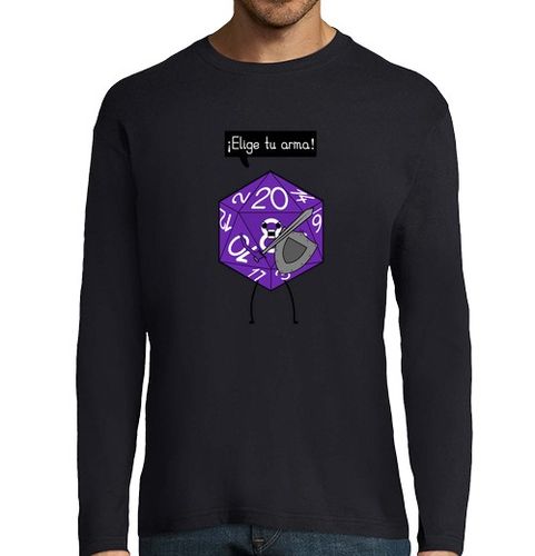 Camiseta Hombre Manga Larga Dado de rol laTostadora - latostadora.com - Modalova