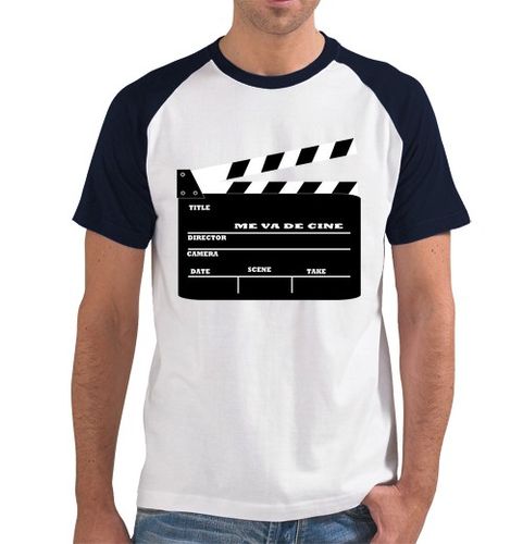 Camiseta Hombre Estilo Béisbol ME VA DE CINE laTostadora - latostadora.com - Modalova