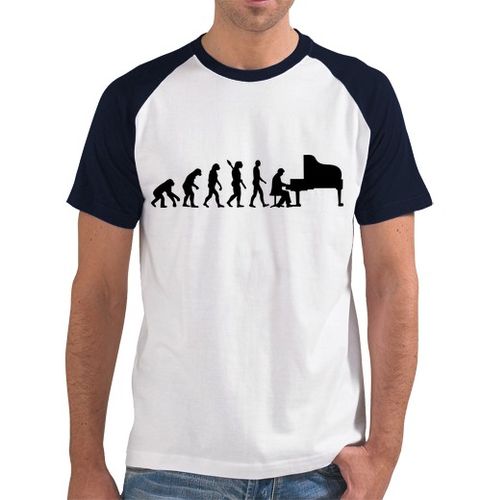 Camiseta Hombre Estilo Béisbol la evolución de piano de cola laTostadora - latostadora.com - Modalova