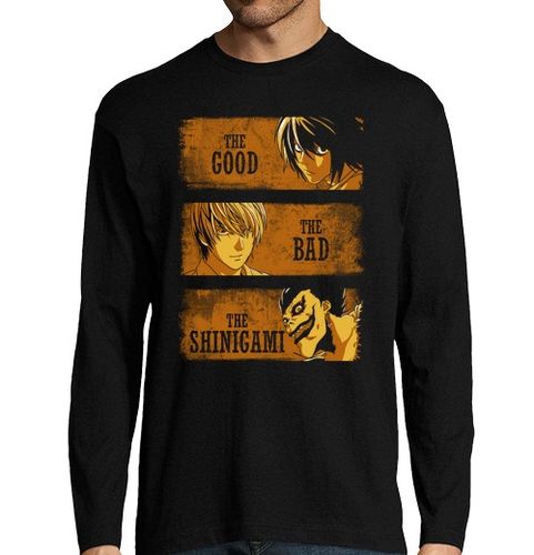 Camiseta Hombre Manga Larga The Good, the Bad and the Shinigami laTostadora - latostadora.com - Modalova