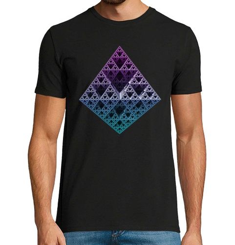 Camiseta Hombre Manga Corta sólidos platónicos fractal octahefron laTostadora - latostadora.com - Modalova