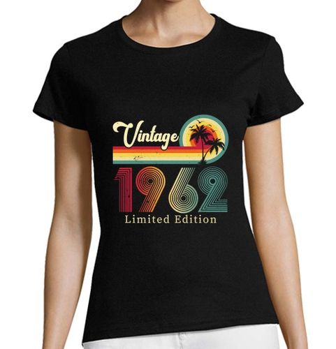 Camiseta Mujer Manga Corta 1962 edición limitada vintage laTostadora - latostadora.com - Modalova