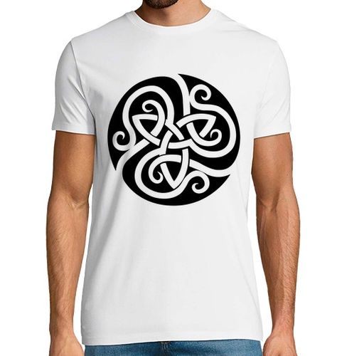 Camiseta Hombre Manga Corta flor celta negra laTostadora - latostadora.com - Modalova