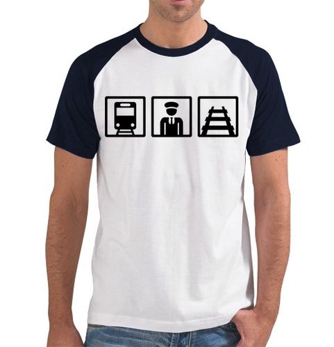 Camiseta Hombre Estilo Béisbol conductor de tren laTostadora - latostadora.com - Modalova