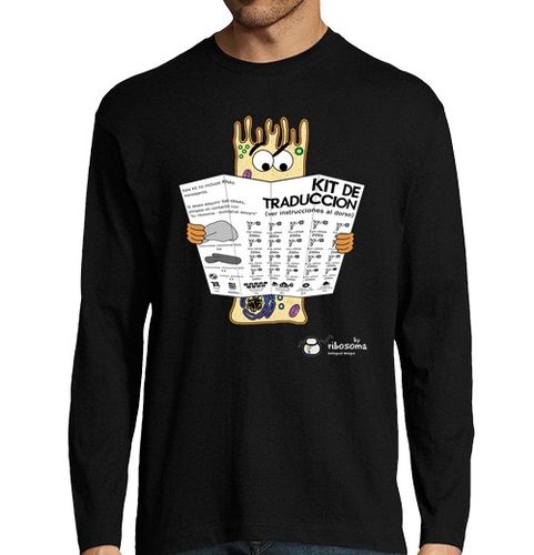 Camiseta Hombre Manga Larga Kit de traducción laTostadora - latostadora.com - Modalova